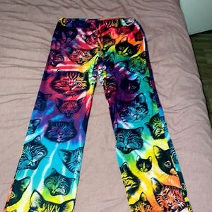 Tie Dye Cat PJ Pants (Adult)